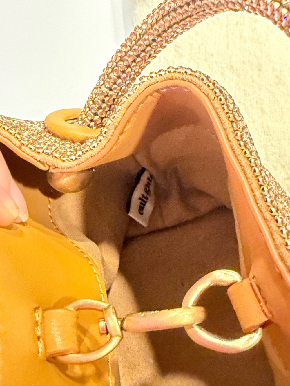 Cult Gaia Crystal Mesh Top-Handle Evening Bag - Picture 5 of 7